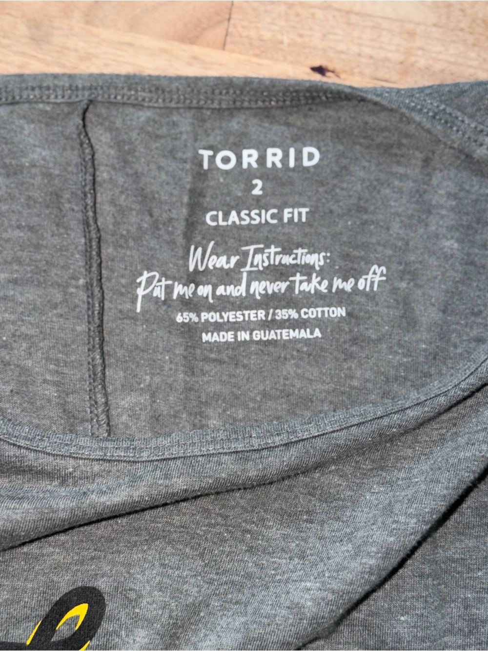 Torrid Gray Tank "Embrace Your Curves" - Picture 4 of 7